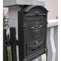 CASSETTA POSTALE IDEAL STAR IN ALLUMINIO cm 255x85x405h - Grigia - IDEAL STAR