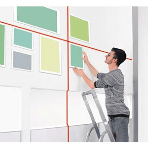 LIVELLO LASER IDEAL STAR 2 LINEE Col. rosso, portata fino a 15mt - IDEAL STAR