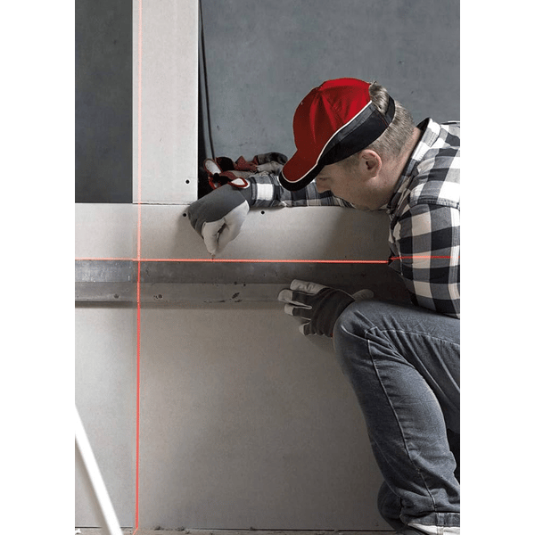LIVELLO LASER IDEAL STAR 2 LINEE Col. rosso, portata fino a 15mt - IDEAL STAR