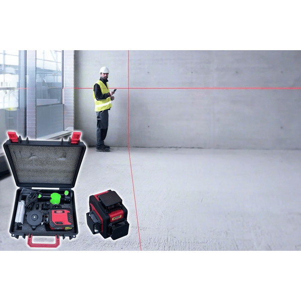 LIVELLO LASER IDEAL STAR 3 linee verdi, portata fino a 40mt - IDEAL STAR