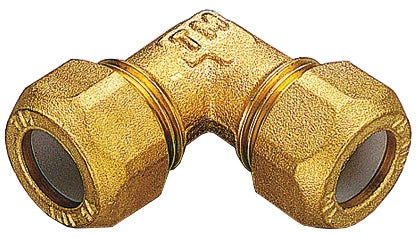GOMITO OTTONE DOPPIO BICONO 16X1/2- TIEMME- 10,0 pz