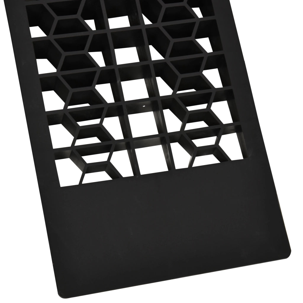 Set Rampette 2 Pezzi ¨C zephmum ¨C Nero, Plastica, 3 Tonnellate