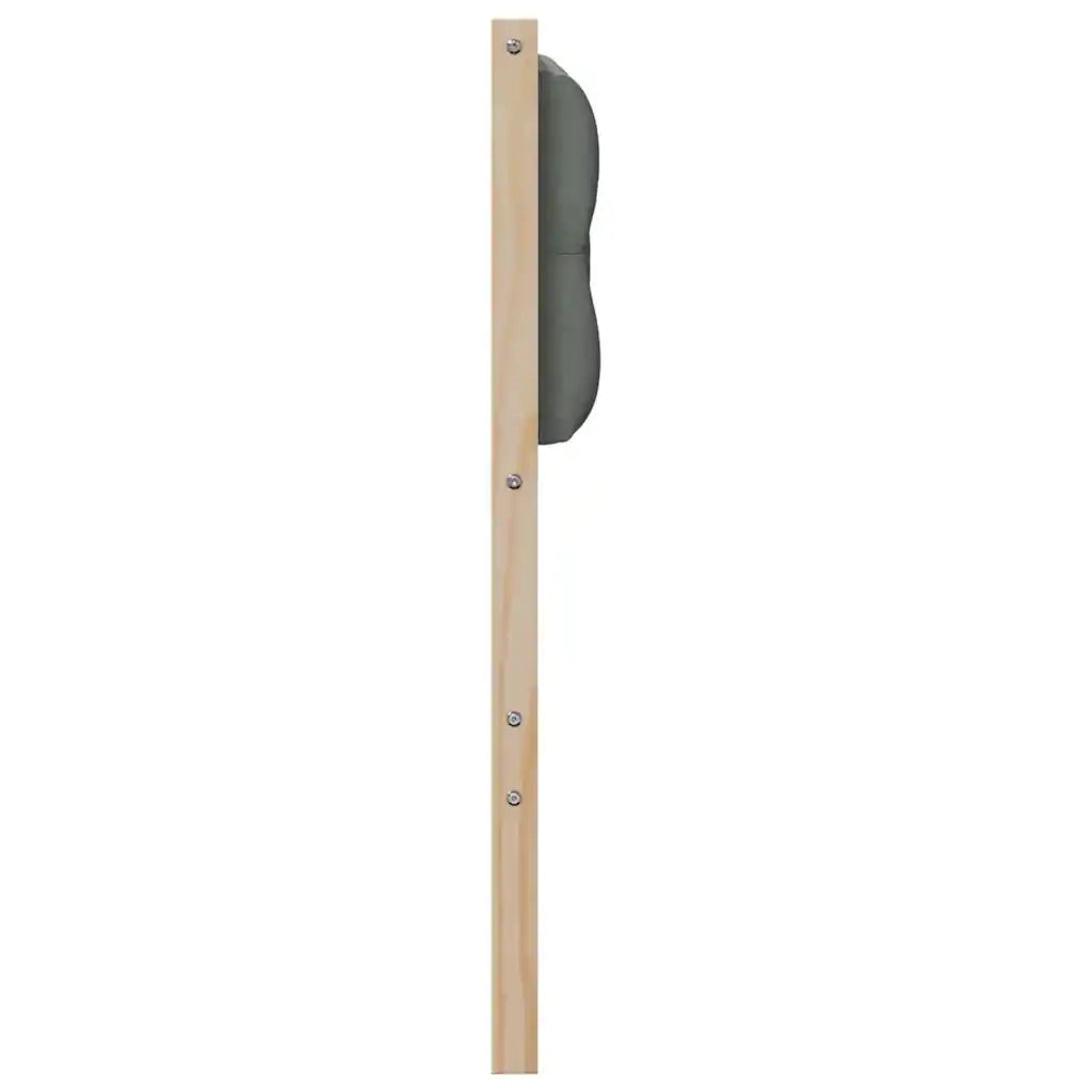 Testiera marrone e grigio scuro 140 cm Legno di pino massello 879010