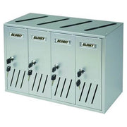 VIGOR-BLINKY 2735818 C4 4-Box Casellari Postali Condominiali in Alluminio 4 Vani Indipendenti colore Argento