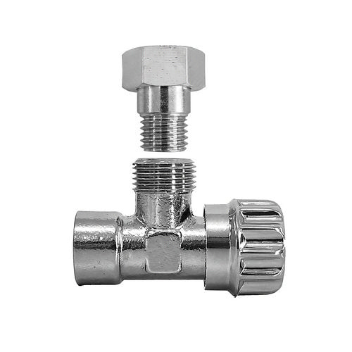 RUBINETTO A SQUADRA PER CASSETTA WC CON CODOLO- Cromo- GOPLA- pezzi 1