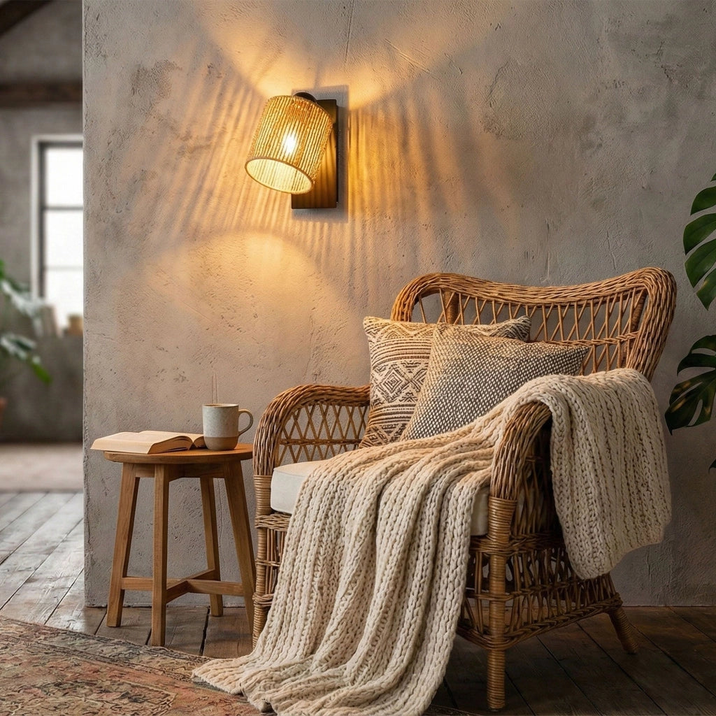 Lampada Da Parete APP1823-1W Nature Black
