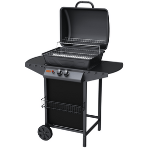 BARBECUE A GAS DUE FUOCHI IDEAL STAR cm 91,3x46x102h - IDEAL STAR
