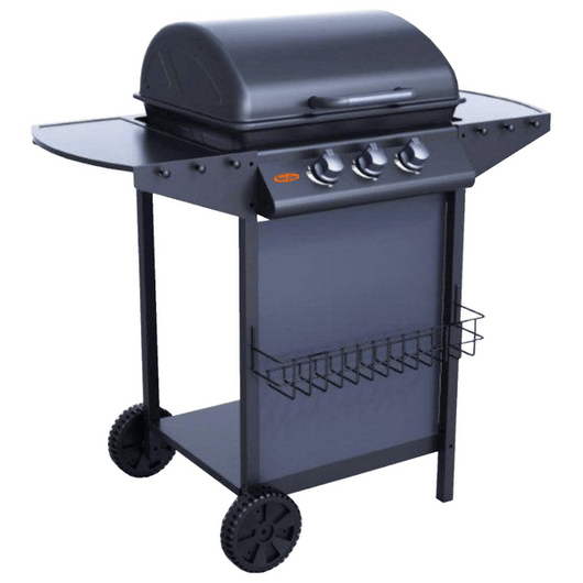 BARBECUE A GAS TRE FUOCHI IDEAL STAR cm 104x55,4x97,7h - IDEAL STAR