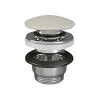 PILETTA LAVABO CLICK CLACK FEELING SENZA TROPPO PIENO- Tappo Beige Opaco- RAK- pezzi 1