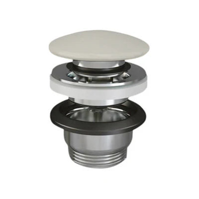 PILETTA LAVABO CLICK CLACK FEELING SENZA TROPPO PIENO- Tappo Beige Opaco- RAK- pezzi 1