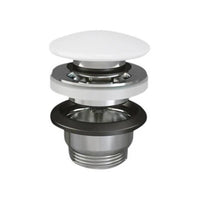 PILETTA LAVABO CLICK CLACK FEELING SENZA TROPPO PIENO- Tappo Bianco Opaco- RAK- pezzi 1