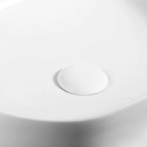 PILETTA LAVABO CLICK CLACK FEELING SENZA TROPPO PIENO- Tappo Bianco Opaco- RAK- pezzi 1