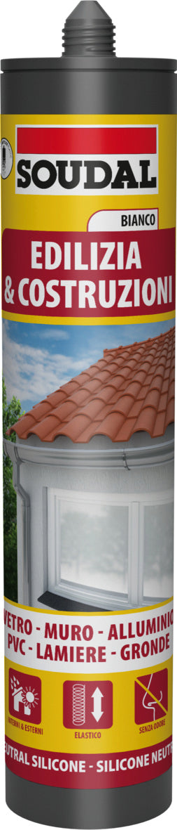 Soudal SILICONE NEUTRO PER EDILIZIA ml. 300 - Rame 12.00 pz