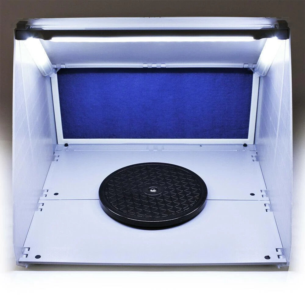 Cabina di aspirazione illuminata per aerografi da 12 volt 4 m³/min 16_0002212