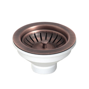 PILETTA 114 MM PER LAVELLO CON FORO 90 MM- Copper - Rame anticato- DH- pezzi 1