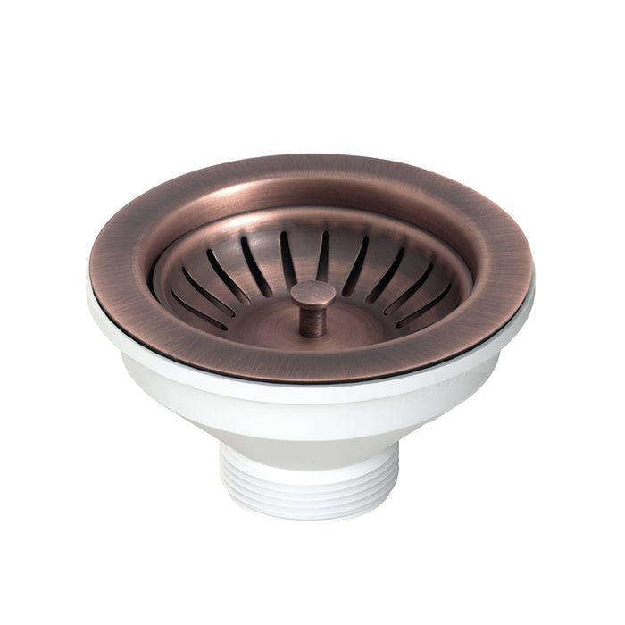 PILETTA 114 MM PER LAVELLO CON FORO 90 MM- Copper - Rame anticato- DH- pezzi 1