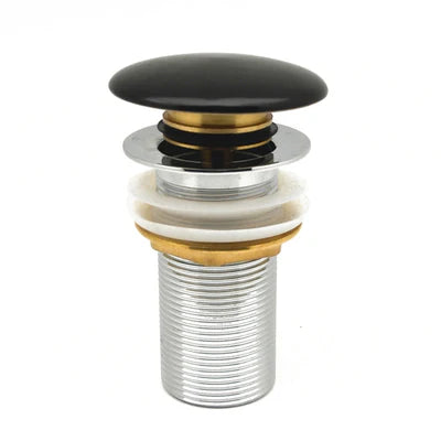 PILETTA CLICK-CLACK LAVABO FANCY MATT SENZA TROPPO PIENO- Nero Opaco- DH- pezzi 1