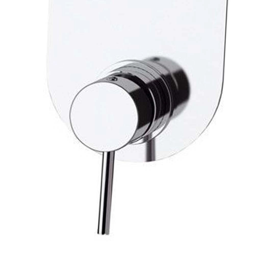 Miscelatore doccia con deviatore a tre vie e sette posizioni su unica piastra. suvi di daniel rubinetterie