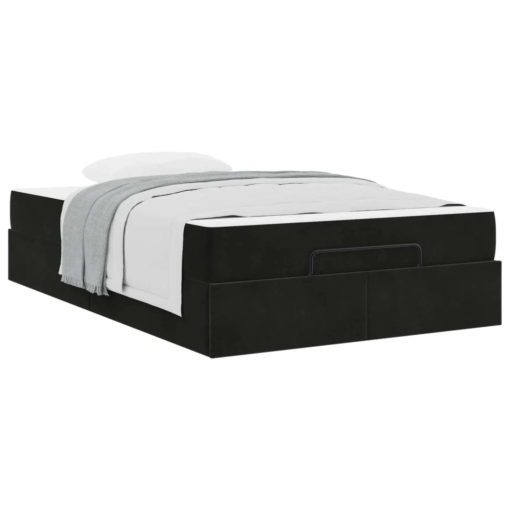 Struttura letto con materasso 2 pcs Nero Velluto