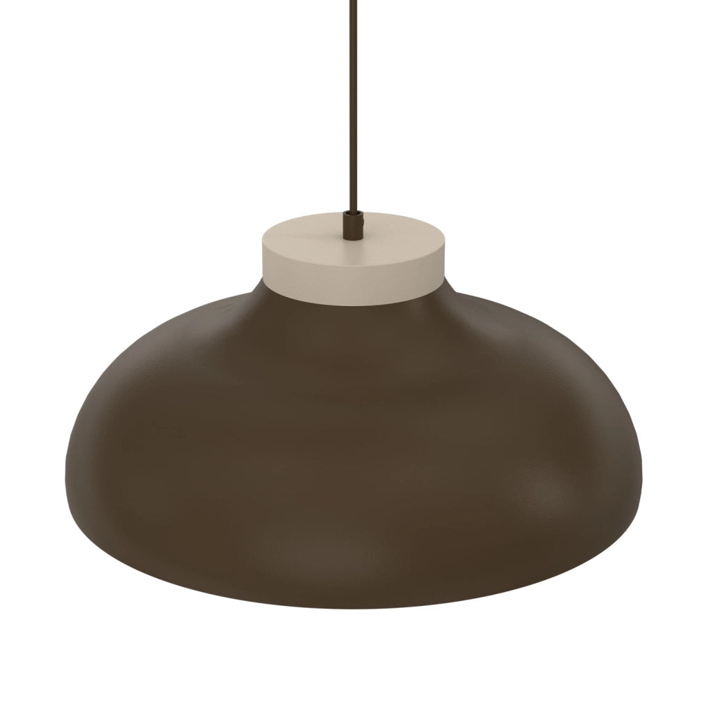 Lampada a sospensione Basca 1xE27 marrone/beige Luminex