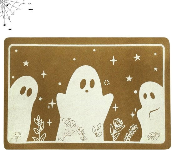 Tappeto Decorativo Antislip Halloween - Effetto Luminoso - Resistente ai Sforzi - 40 x 60 cm - Per Interno/Esterno - Tappeto di Base
