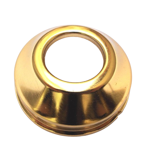 ROSONE IN OTTONE PER WC DIAM. 76 MM- Foro 32 mm -  Dorato- DEBOR- pezzi 1