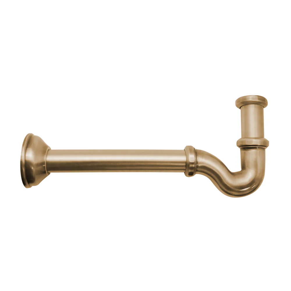 SIFONE A S TAPPO LATERALE SENZA PILETTA 11/4- 11/4  Bronzato- PB- pezzi 1