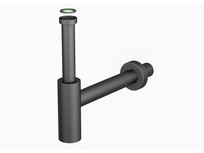 SIFONE D'ARREDO PER LAVABO INOX MATER- 11/4 x 32 Finitura Nero Opaco- BONOM- pezzi 1