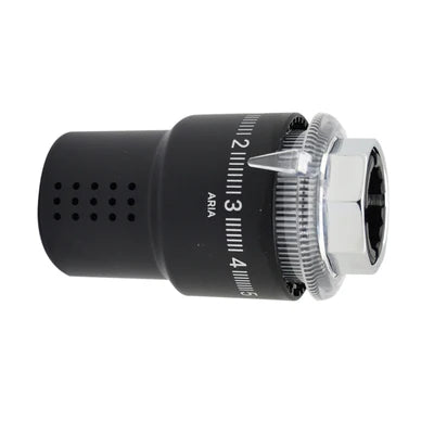 TESTA TERMOSTATICA  DOMUS CON SENSORE A LIQUIDO- Nero M30 x 1,5- SR- pezzi 1