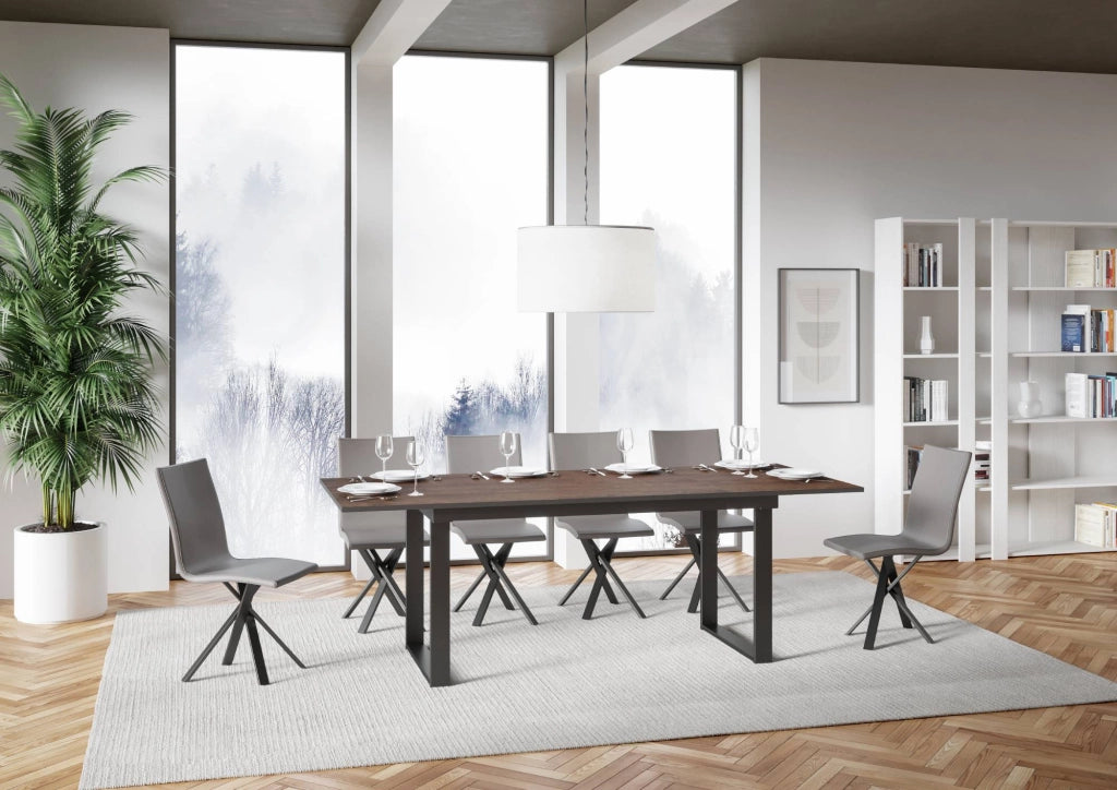 Tavolo Allungabile 160-220x90x74 cm Bandos Noce