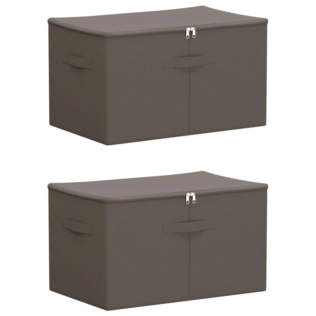 Scatola di Stoccaggio 2 pz Grigio 55 x 35 x 32 cm CFW9116131
