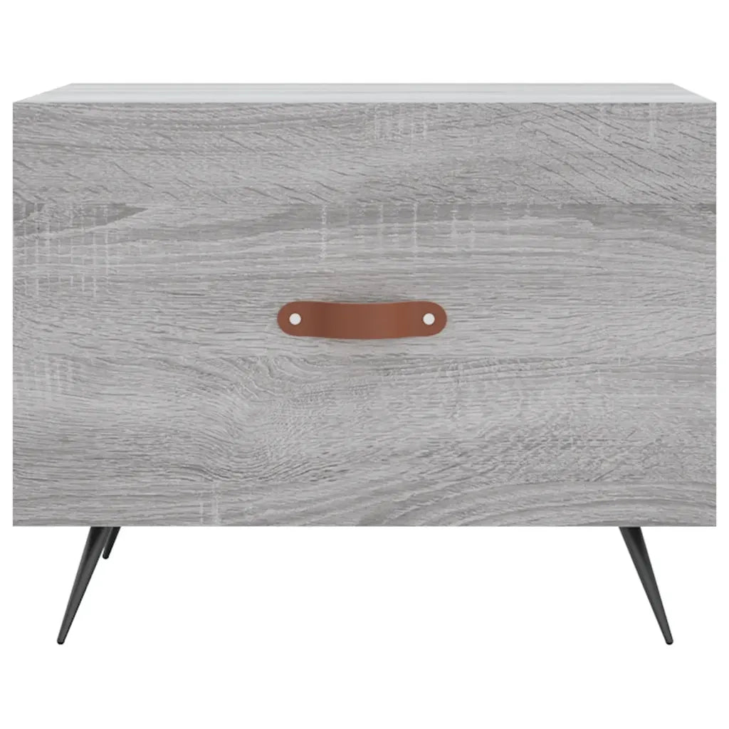 Tavolini Salotto 2pz Grigio Sonoma 50x50x40cm Legno Multistrato