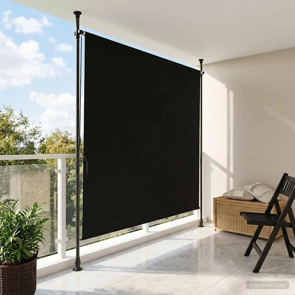 Tenda a Rullo Esterna Nero 100 x 270 cm 42037121