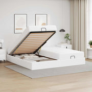 Struttura letto con materasso con materasso 2 pcs Bianco PVC 3399442