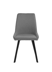 4x Sedia in microfibra grigio scuro 48x60x87h cm
