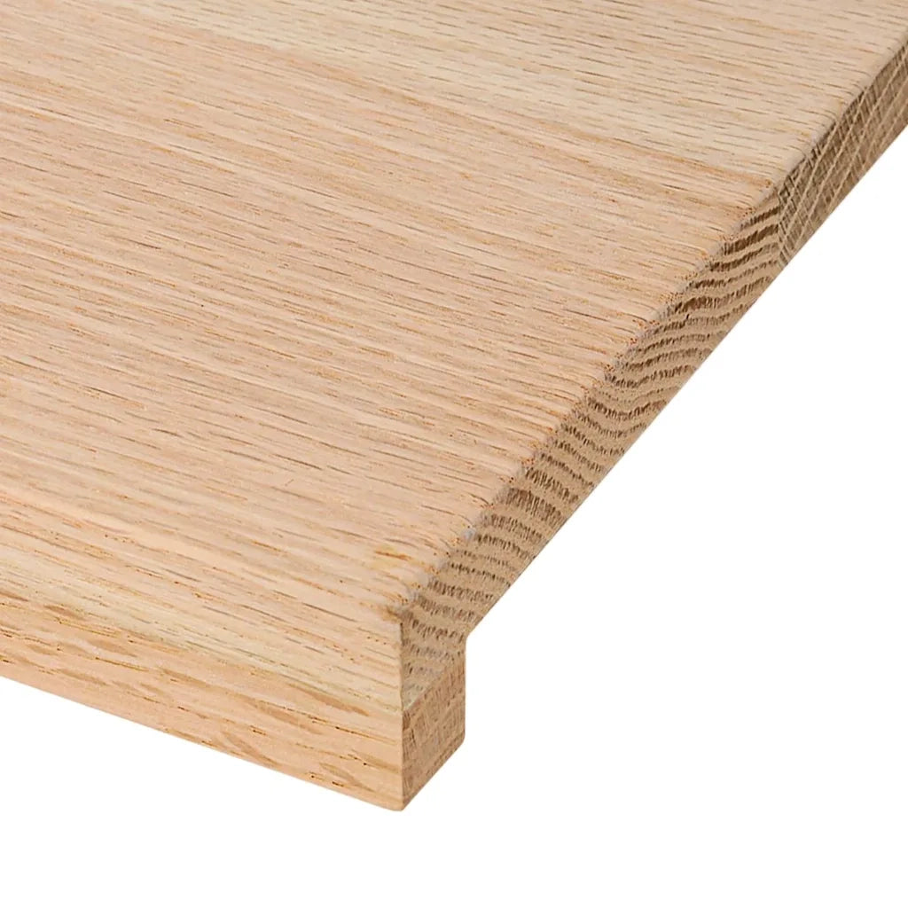 Davanzali 2 pz Non Trattati 110x40x2cm Legno Massello di Rovere CFW4897557