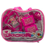 Trade Shop - Playset Valigetta Del Dottore Stetoscopio E Altri Strumenti Medicali Per Bimba -