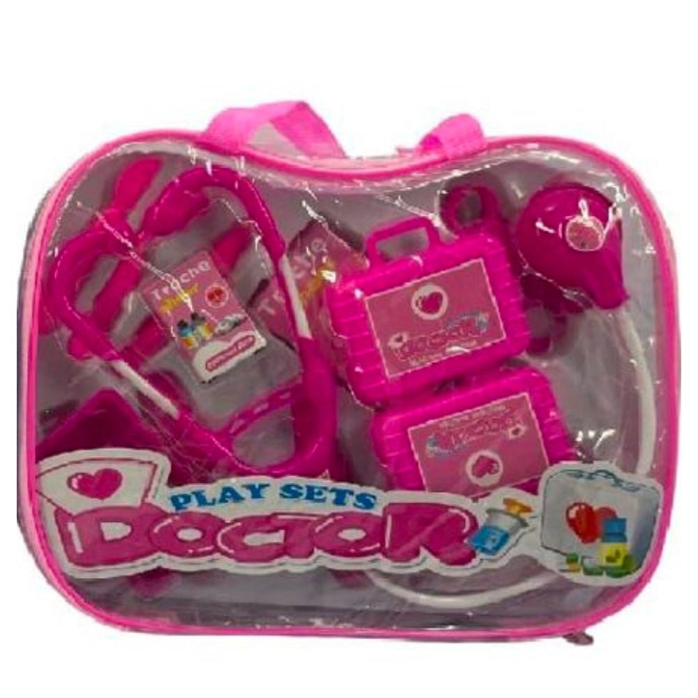 Trade Shop - Playset Valigetta Del Dottore Stetoscopio E Altri Strumenti Medicali Per Bimba -