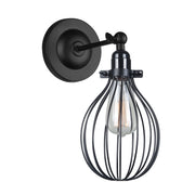 Applique Italux Lesto LED industriale nera E27 MBM-2676/1