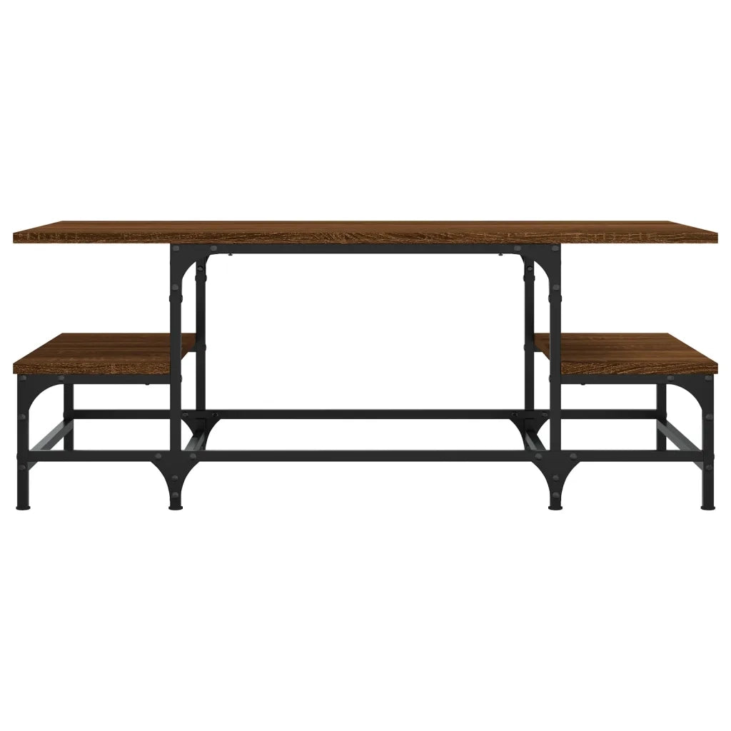 Tavolino Salotto Rovere Marrone 100x50,5x40cm Legno Multistrato 835378