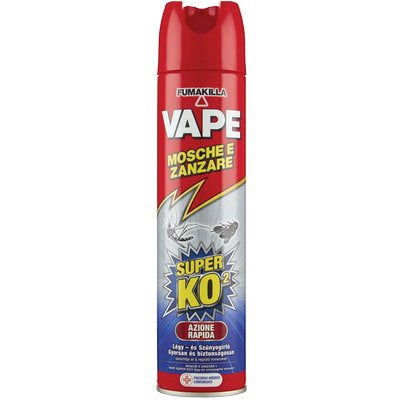 INSETTICIDA MOSCHE E ZANZARE VAPE - SPRAY ML 400- 24 pezzi