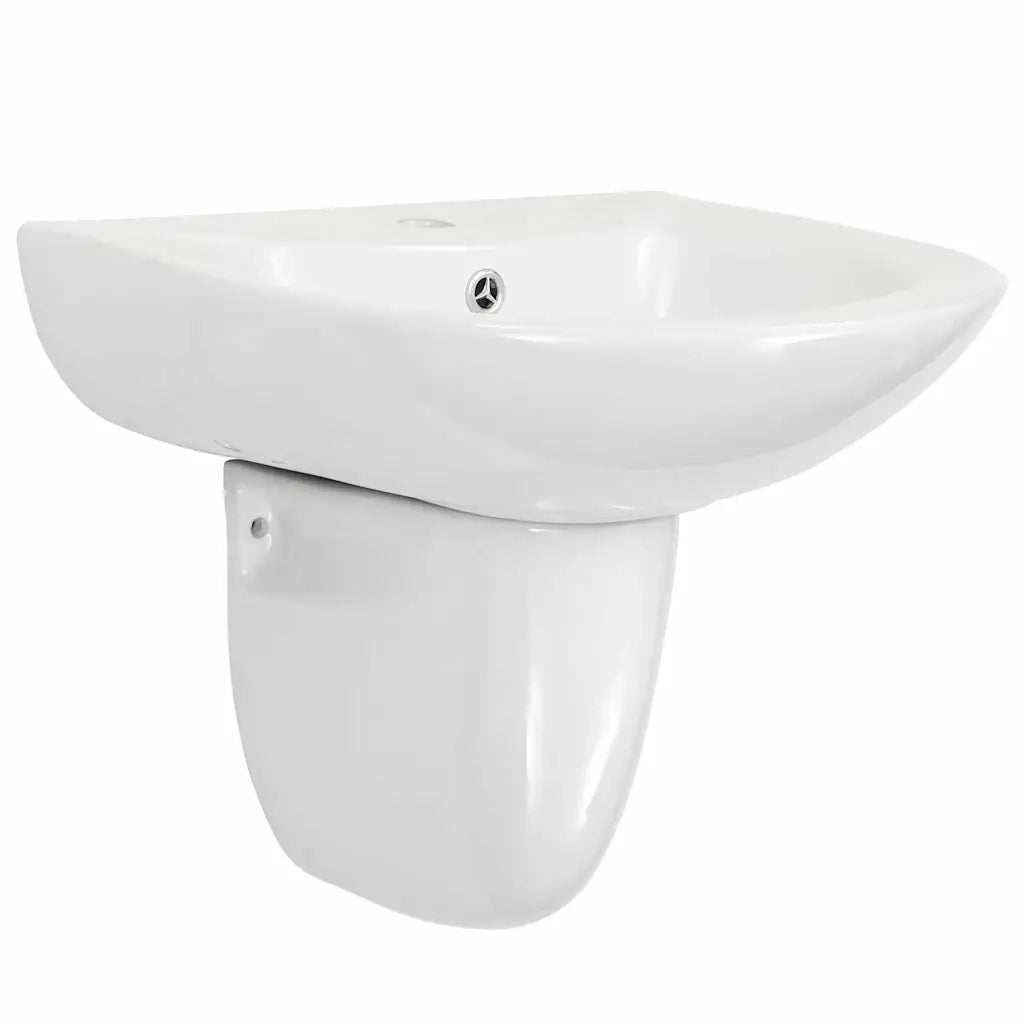 Lavabo Bianco 52 x 45 x 49 cm Ceramica Smaltata CFW3589860