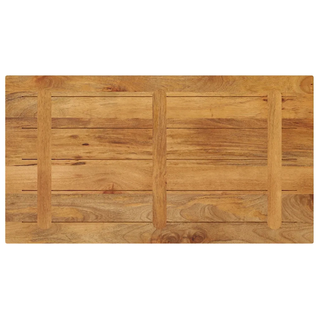 Piano per Tavolo 100x60x2,5cm Rettangolare Legno Massello Mango 371600