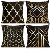 Cuscini Decorativi in Veluto - 45x45 cm - Design Lussuoso - Adatti per Soggiorno e Camera da Letto