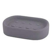 Trade Shop - Porta Sapone Piatto Supporto Saponetta Accessorio Arredo Per Bagno Grigio 87811 -