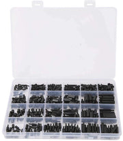 Kit di supporti a treccia a distanza in nylon con viti M2 M2.5 M3 - 360 pezzi - Ideale per il fai da te