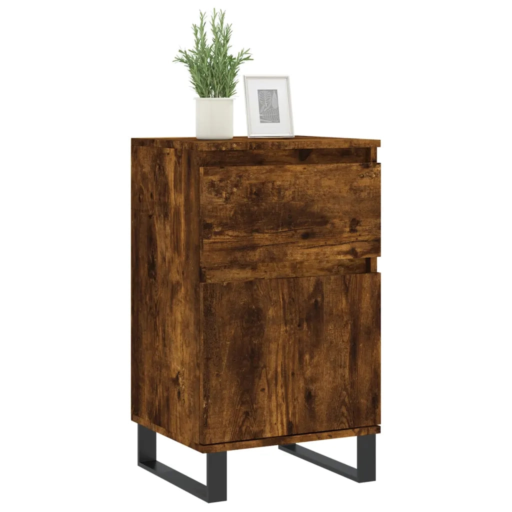 Credenza Rovere Fumo 40x35x70 cm in Legno Multistrato 831174