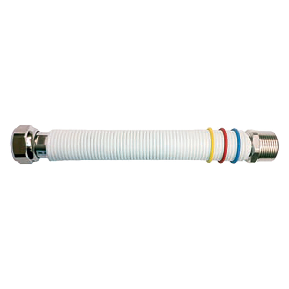 FLESSIBILE ESTENSIBILE RIVESTITO PER GAS / ACQUA SANITARIA MF 1/2' - da 200 a 400 mm - DN15
