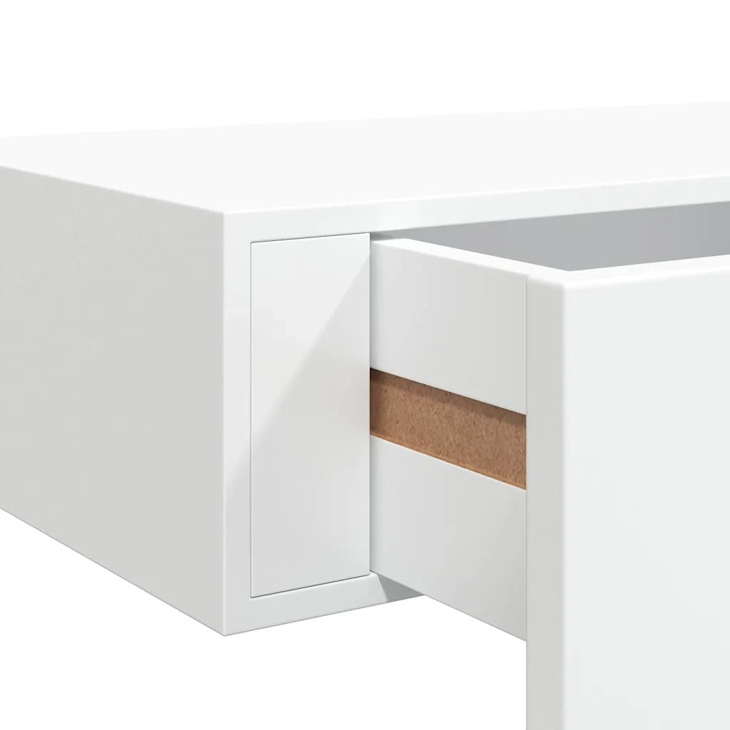 Scaffale con Cassetti da Parete Bianco 40x23,5x10 cm in MDF 330241