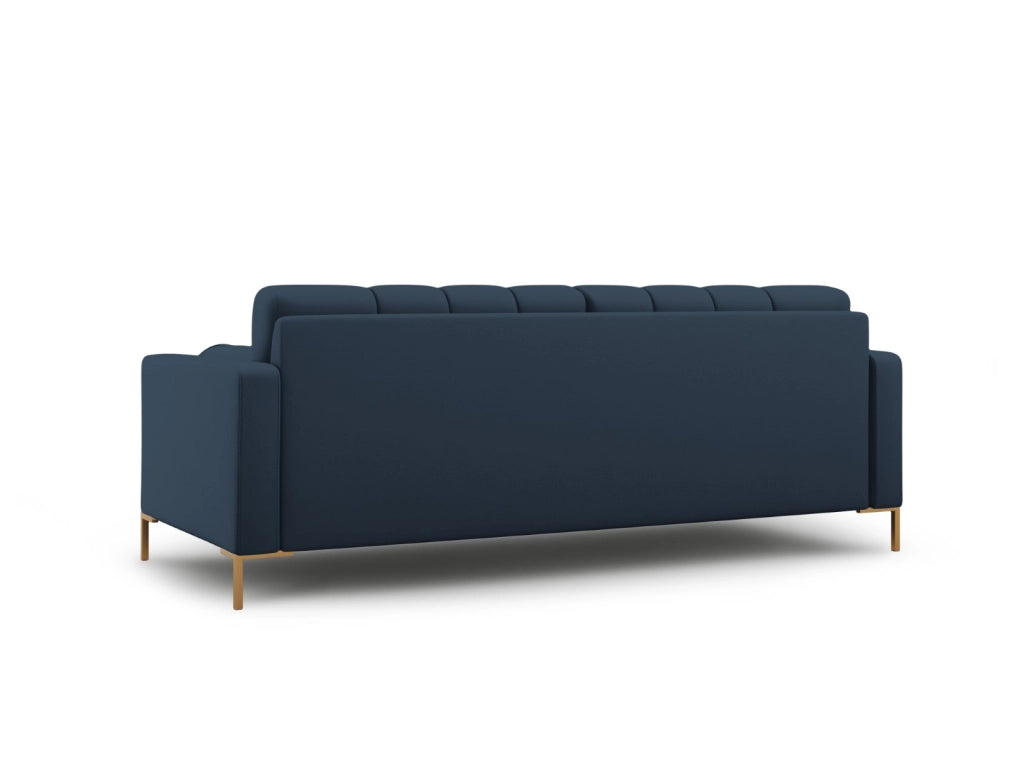 Cosmopolitan Design - Divano "Bali" 4 posti in tessuto strutturato blu 